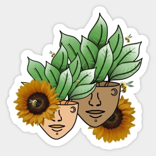 Save the Bees - Tropical House Plants Sticker